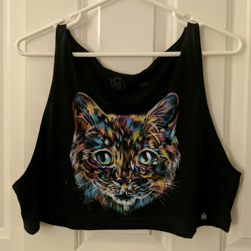 Cat Crop Top - Picture 2 of 3